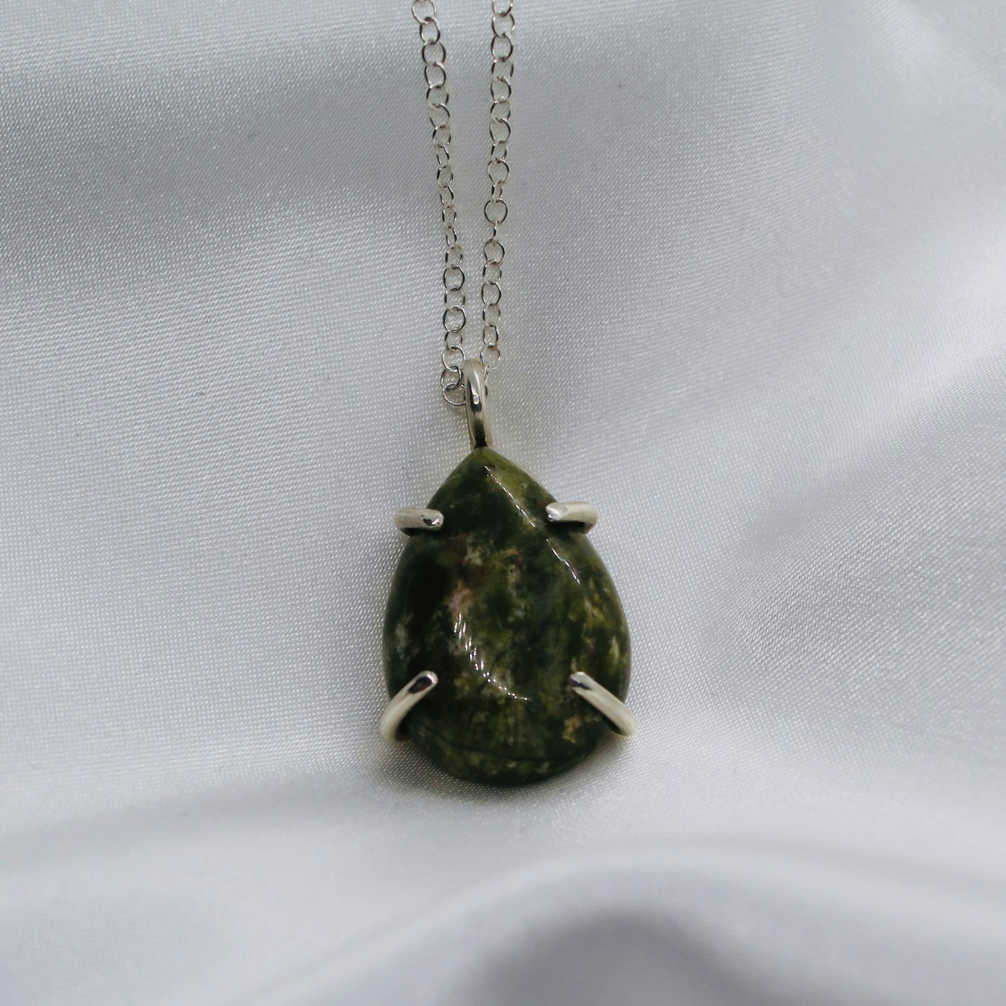 Teardrop Epidote pendant