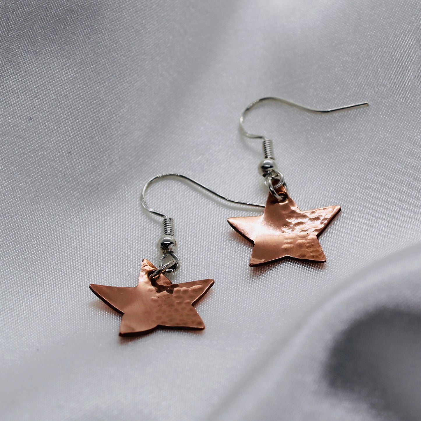 ‘Copper star’ earrings