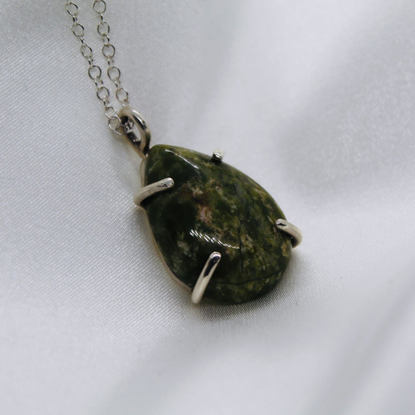 Teardrop Epidote pendant