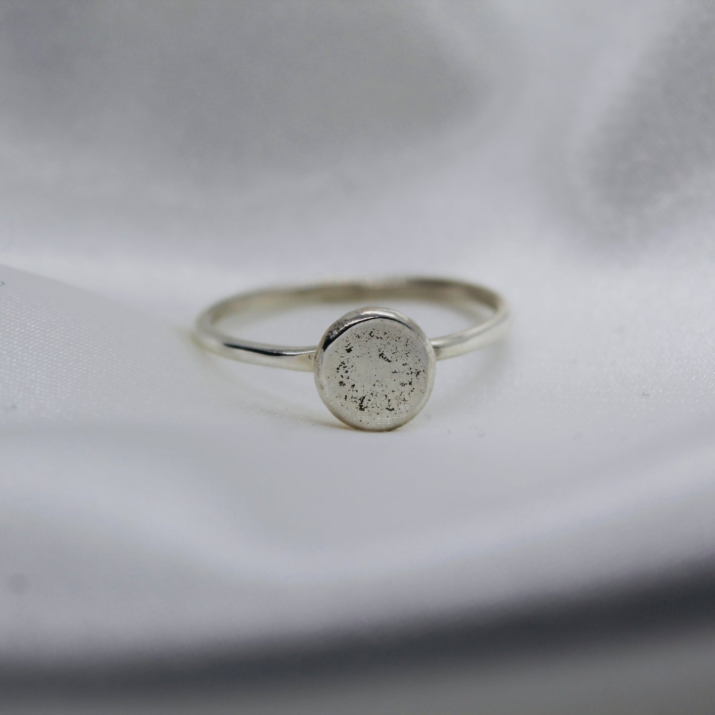 ‘Lunar Embrace’ silver ring